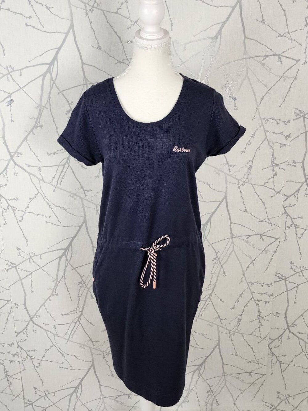 Barbour Round Neck Drawstring Waist Baymouth Athletic Dress